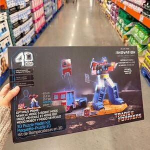 3D Puzzle Model Kit - Optimus Prime - Red, Blue, Silver